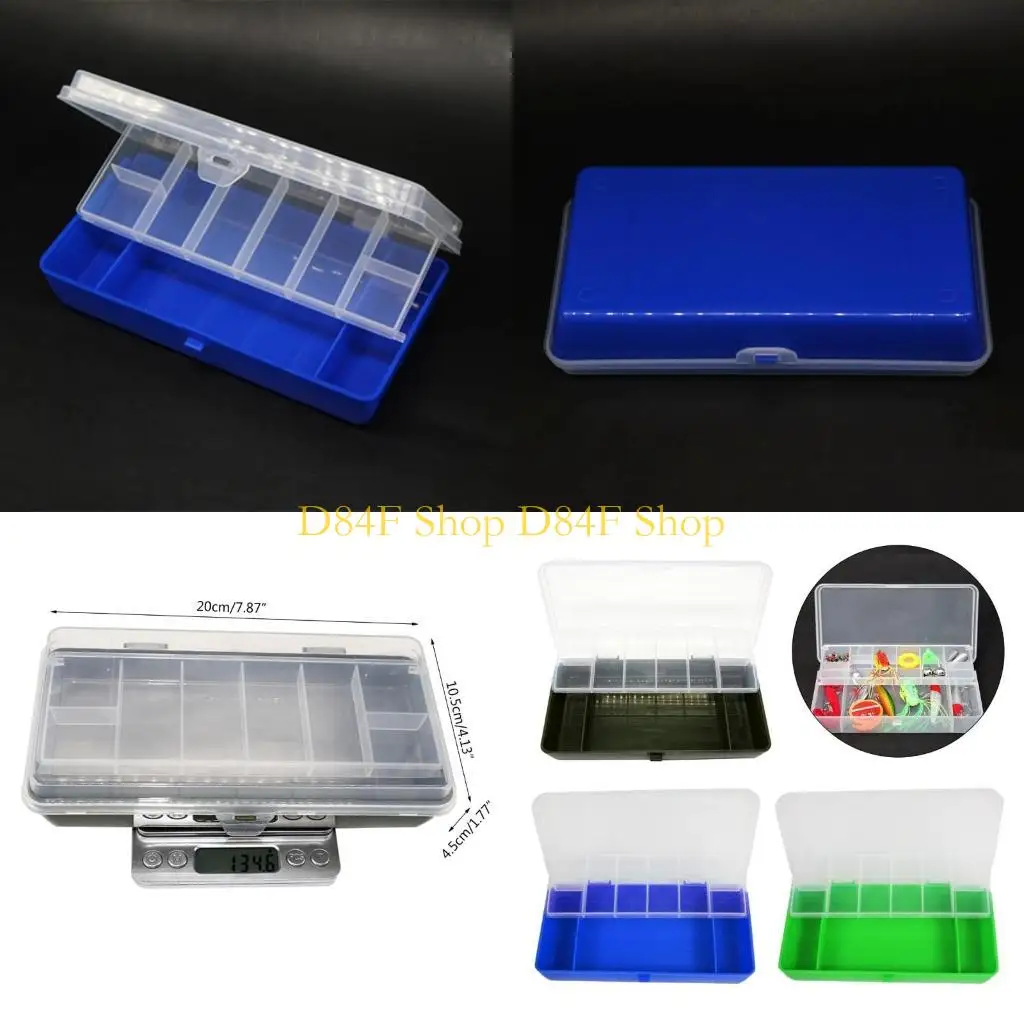 D84F Double-deck Sorting Box Fishing Bait Lure Hooks Box Bait Storage Case