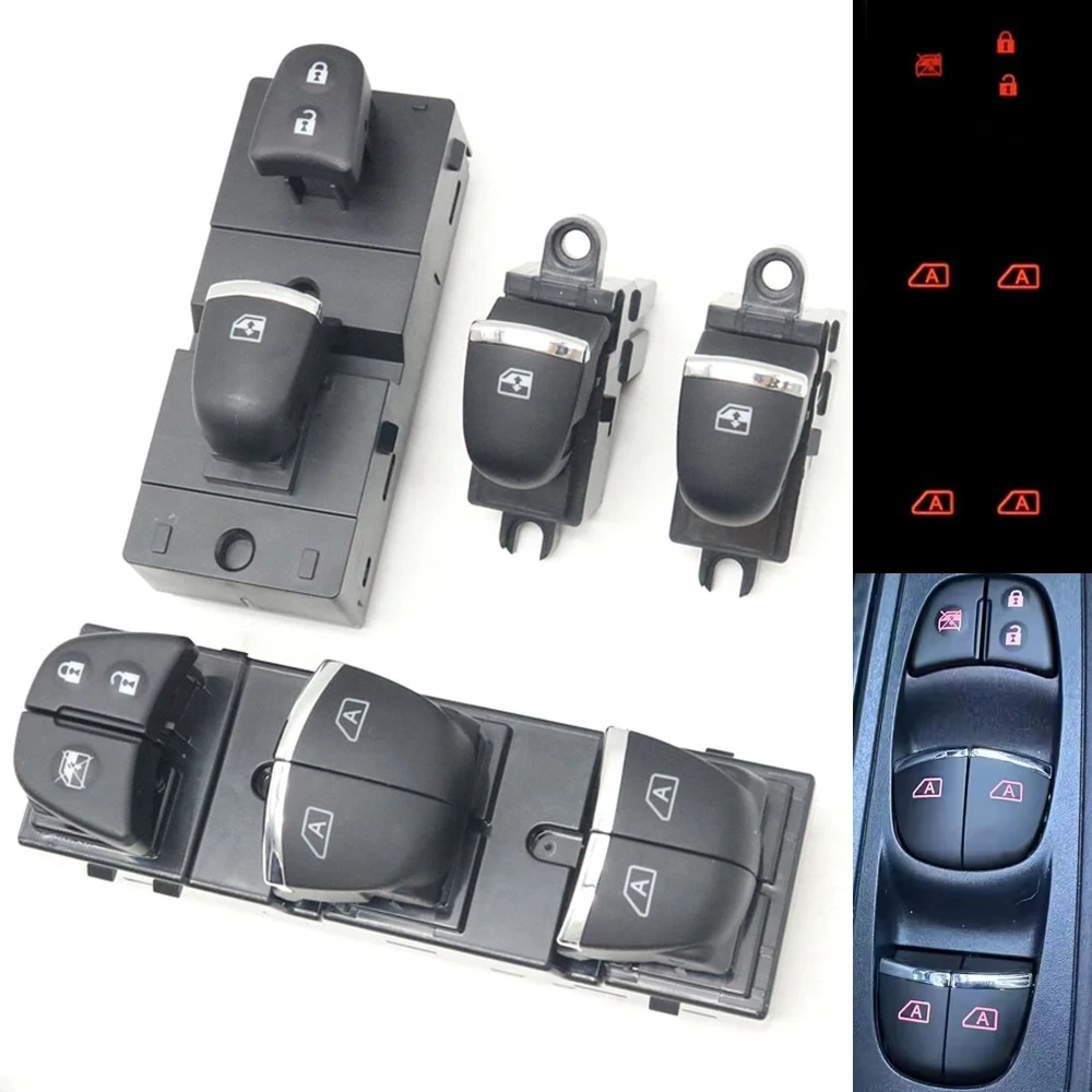 

Автомобильный электрический стеклоподъемник с левым рулем и оранжевым светодиодным переключателем подсветки 25401-6LA0A для Nissan Sentra 2020-2025