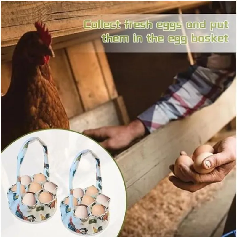 Portable Egg Storage Bag with Handle, Shockproof Egg Tray Anti-drop Egg Packaging Pouch