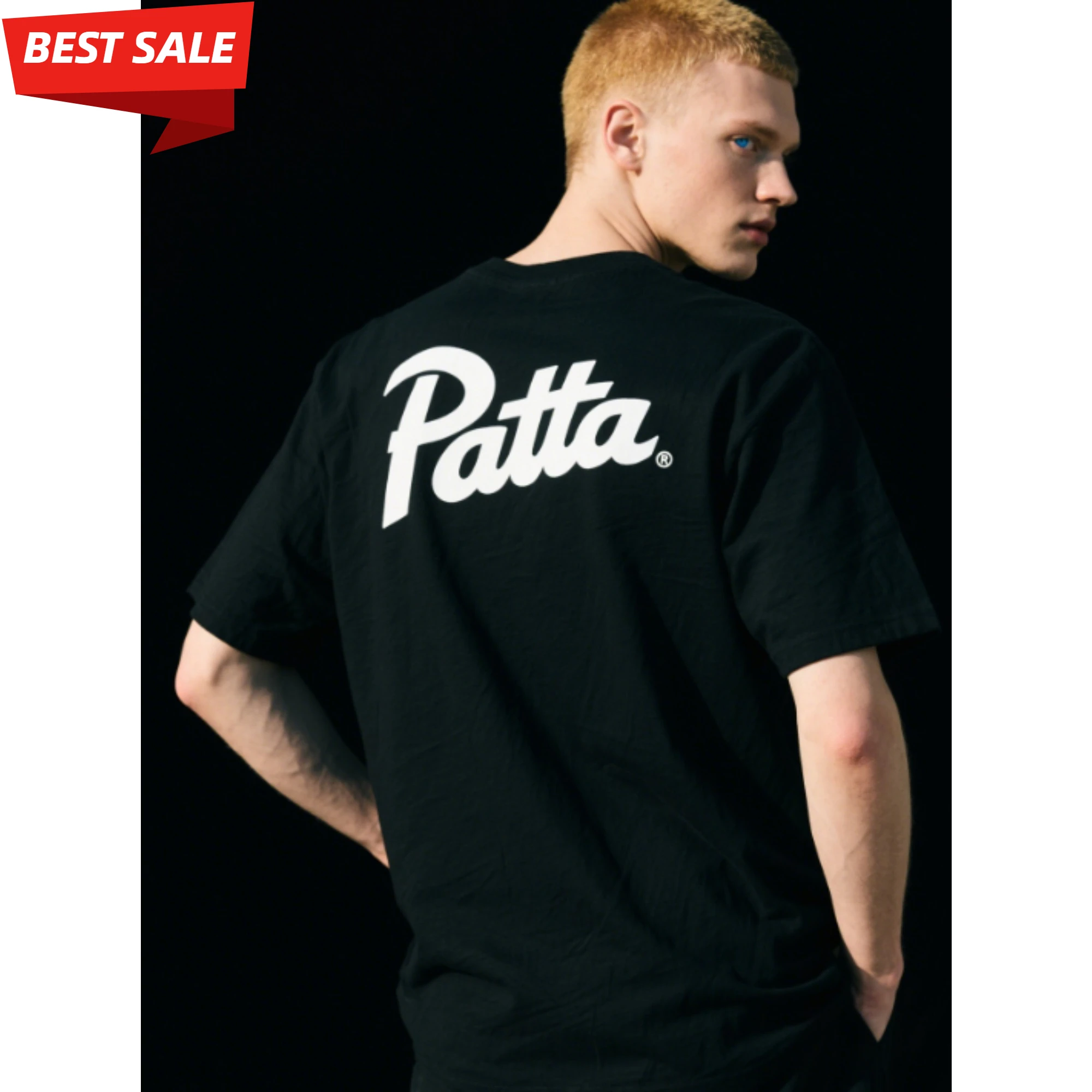 

Футболка PATTA Chlorophyll на 20-летие, мужская и женская повседневная хлопковая футболка с короткими рукавами и круглым вырезом, элитный бренд унисекс