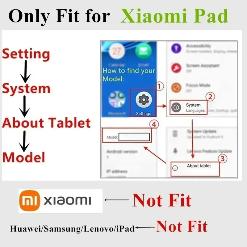 Sarung untuk Xiaomi Mi Pad 6 Max 5 Pro, sarung Xaiomi Pad 6 S Pro 12.4 inci tempat pensil pelindung pintar untuk Funda Redmi Pad 10.6 SE 11 inci