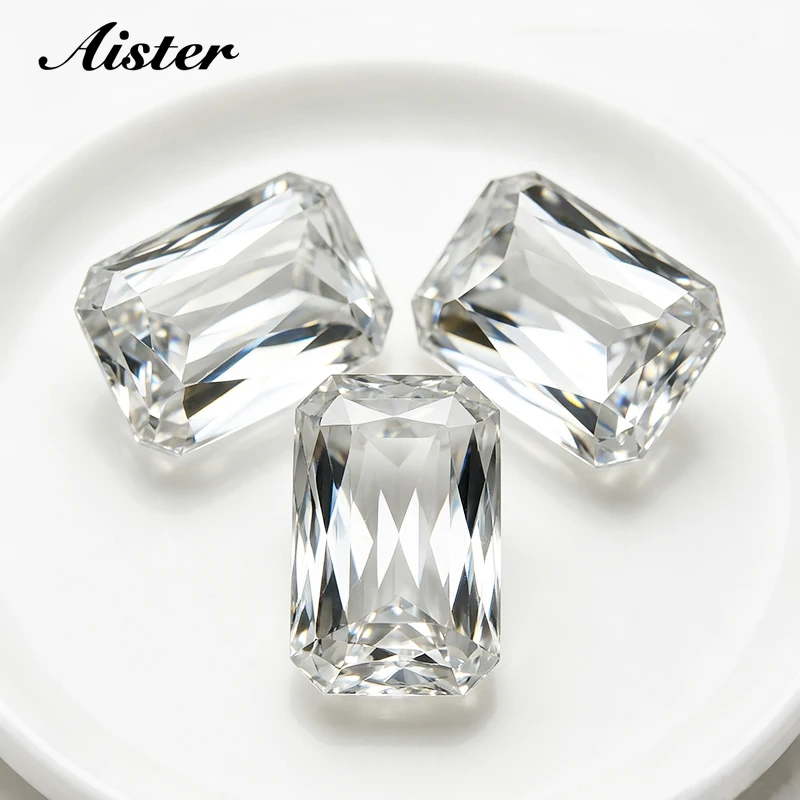 White D Colorle Moissanite Stone Ashoka Cut Lab Diamonds 1.0-10.0ct VVS1 Postitive Pass Tester with GRA Certificate