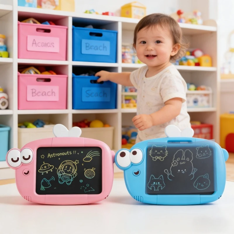 Placa de escrita de abelha das crianças brinquedos de desenho colorido bebê graffiti brinquedos em movimento escrita suave diversão quebra-cabeça iluminação papelaria