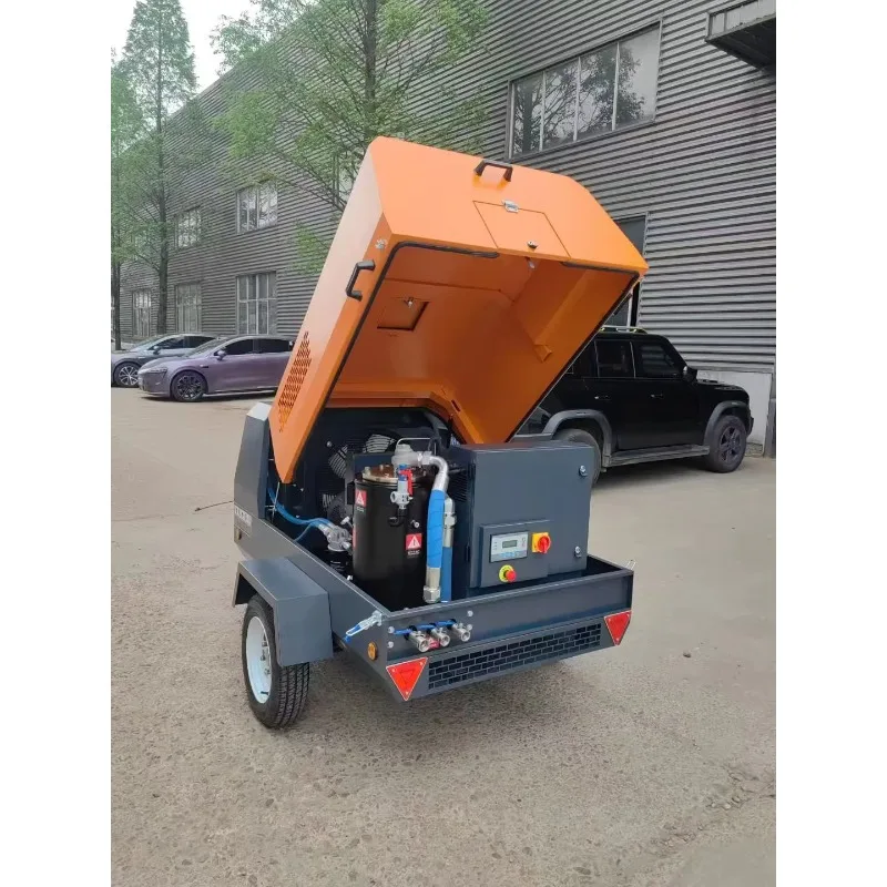 YG Customized 37kw 50 HP 8bar Fixed Speed Portable Electric Screw Compressor For Construction & Industry