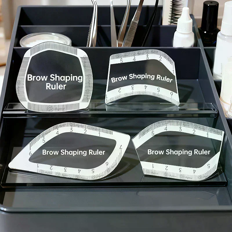 1PCS Brow Mapping Ruler Eyebrow Shaping Ruler 1 Minute Fast Drawing Design Brow Easy Tool Microblading Permanent Makeup Stencils