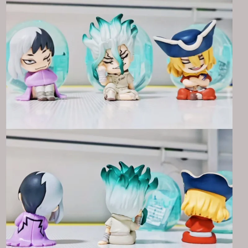 

In Stock Dr.Stone Stone Age Shoulder Sitting Pendant Stone God Thousand Model Desk Decoration Cute Figure Gift