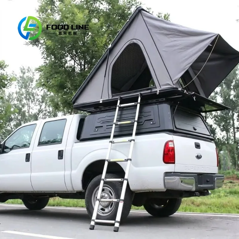 Customize Manual Folding Waterproof Locking Pickup Truck Bed-mounted Rooftop Tent with Universal Fit