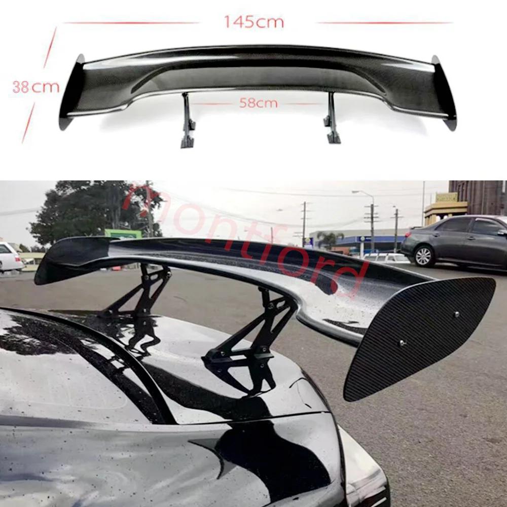 GT style ABS Glossy black spoiler universal sedan spoiler For ALFA ROMEO 159 Car Styling