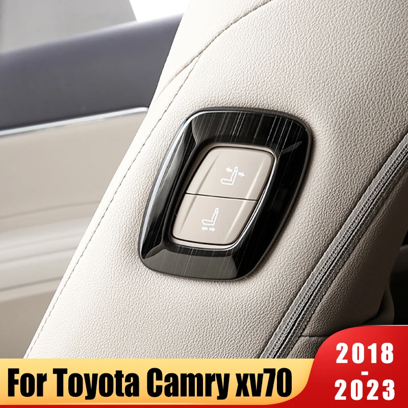 

For Toyota Camry XV70 8th 2018-2021 2022 2023 Co-pilot Seat Adjustment Boss Button Cover Sticker Modification Car Accessories