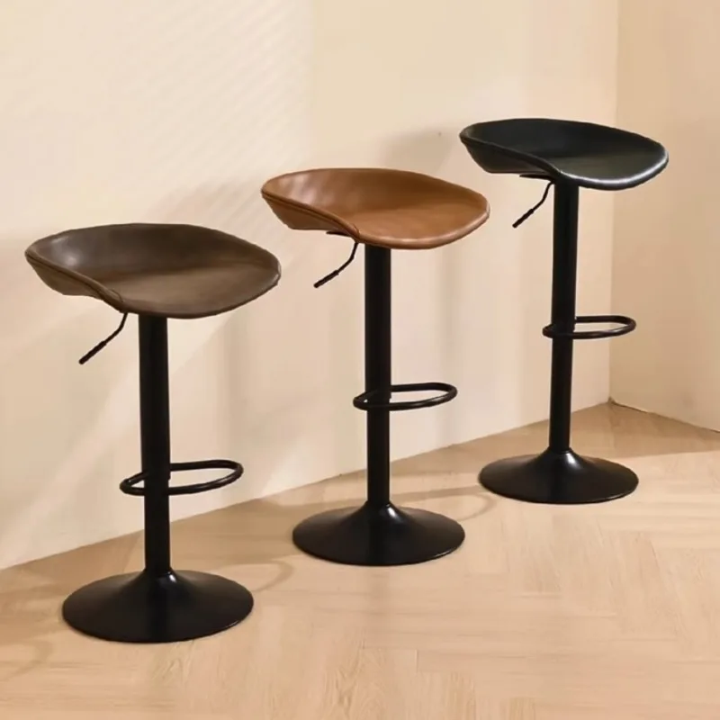 

Nordic Modern Bar Chairs Reception Vanity Counter Island Bar Stools Swivel Adjustable Height Sillas De Bar Household Essentials