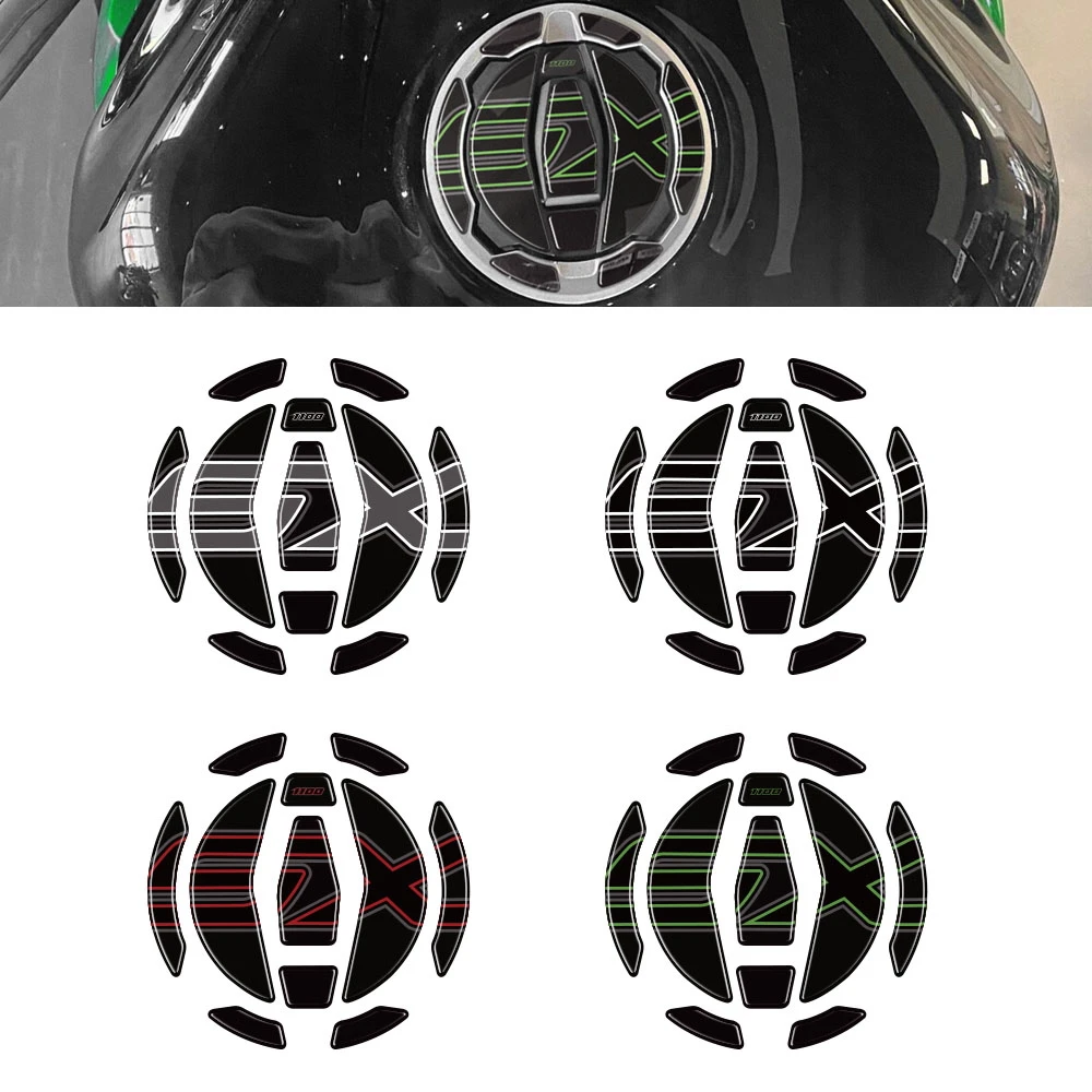 

For KAWASAKI Ninja 1100sx NINJA1100SX 2025 Motorcycle Accessories 3D Gel Tank Cap Paint protection Stickers kit
