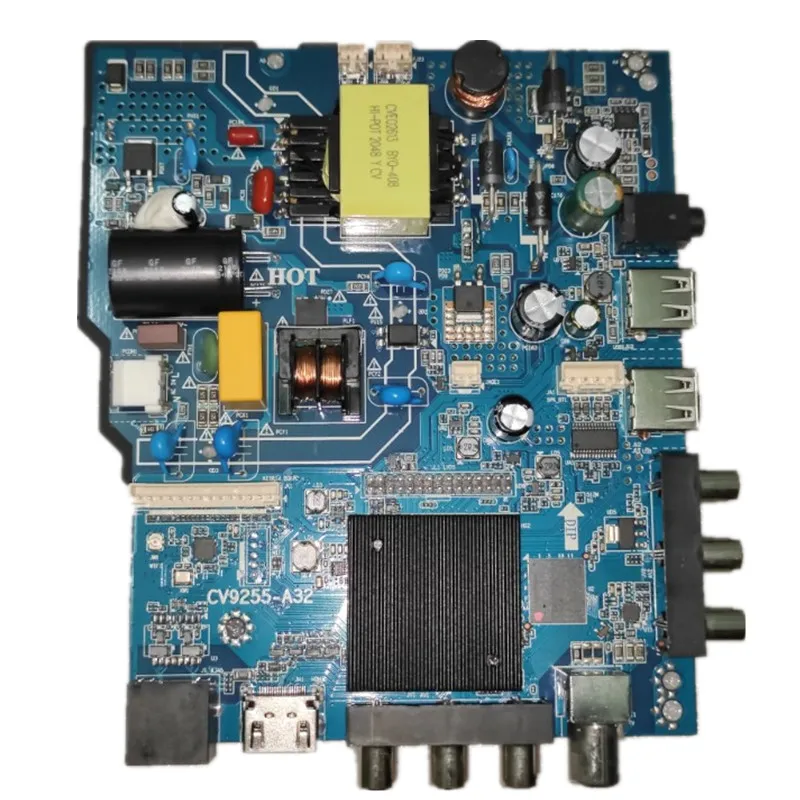 ¡Envío gratis! Interfaz de placa base de TV de red WIFI, CV9255-A32, voltaje de corriente constante 30-50V, 300ma, 1G, búfer + 8G, memm