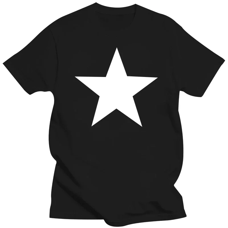 White five-pointed star American military T shirt  S-5XL Green  graphic t shirts  harajuku  men clothing  oversized t shirt