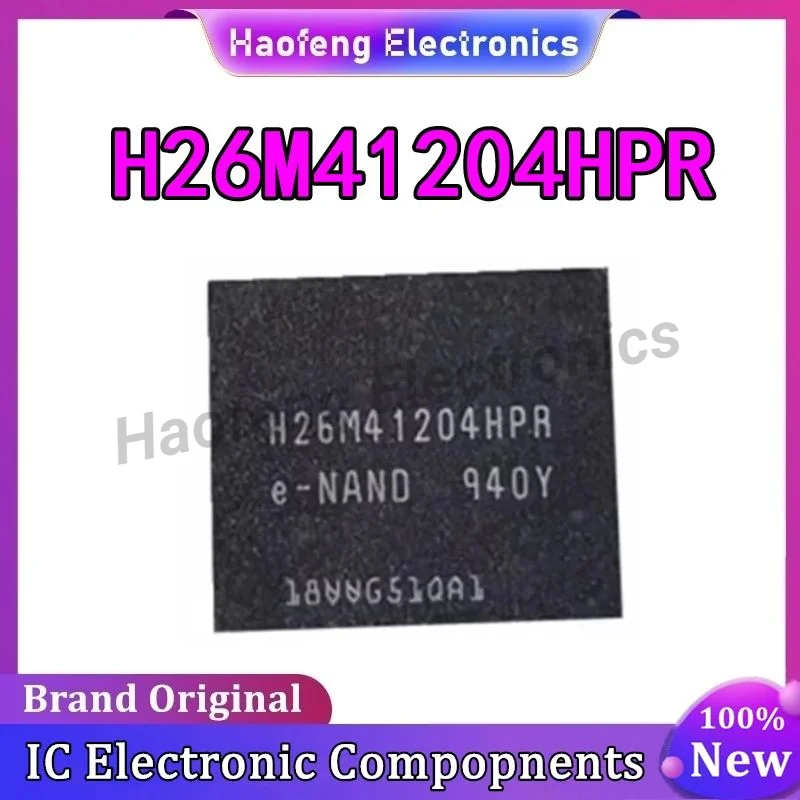 (5piece) 100% New H26M41204HPR eMMC ver 5.1 BGA-153 H26M41204 Chipset