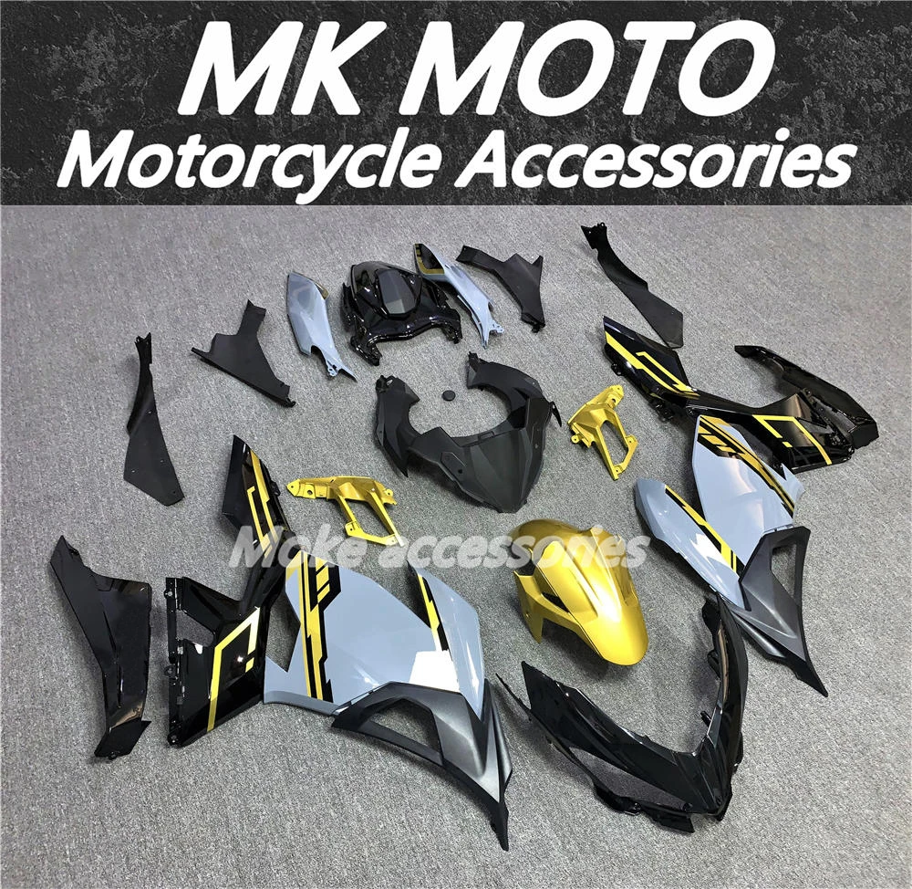 

Fairings Kit Fit For Ninja 400 2018 2019 2020 2021 2022 2023 Bodywork Set High Quality Injection Gold/black/gray