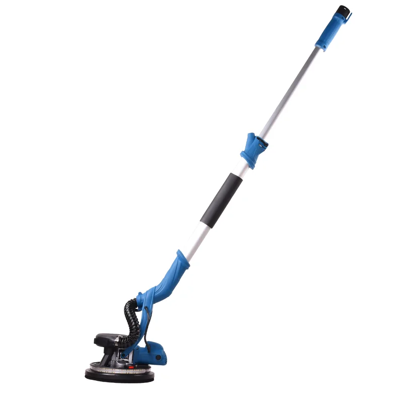 Electric Drywall Sander with Vacuum Dust Collection, Variable Speed, LED Light, Foldable Handle, Sanding Discs & Grids