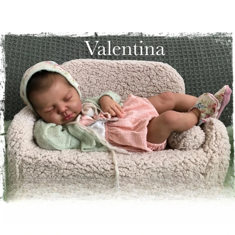 

19inch Newborn Baby Reborn Doll Kit Valentina Unpainted Blank Unfinished Doll Parts