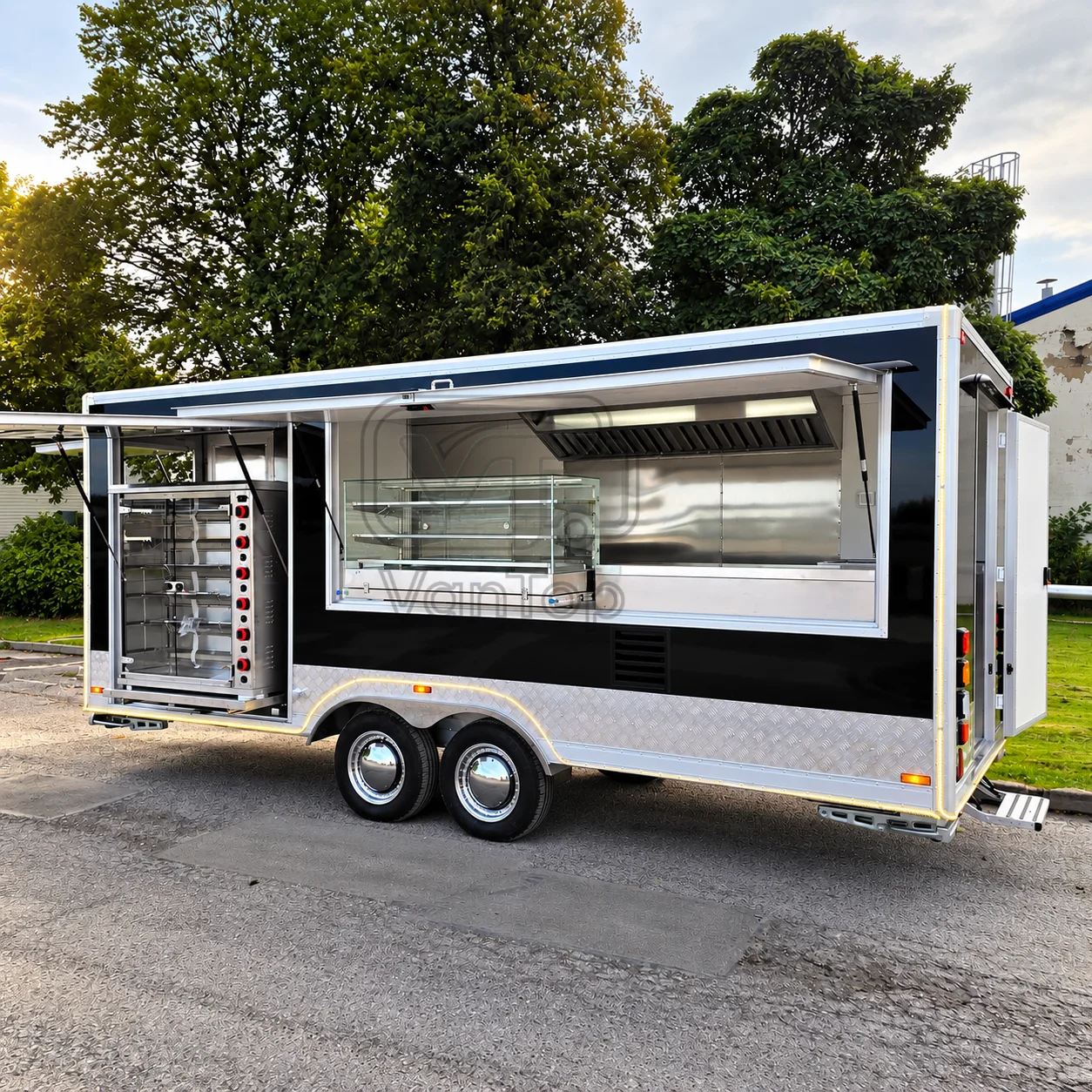 Custom Mobile Food Trailer Trailer Commercial Fryer Kitchen Food Truck Concession Stand