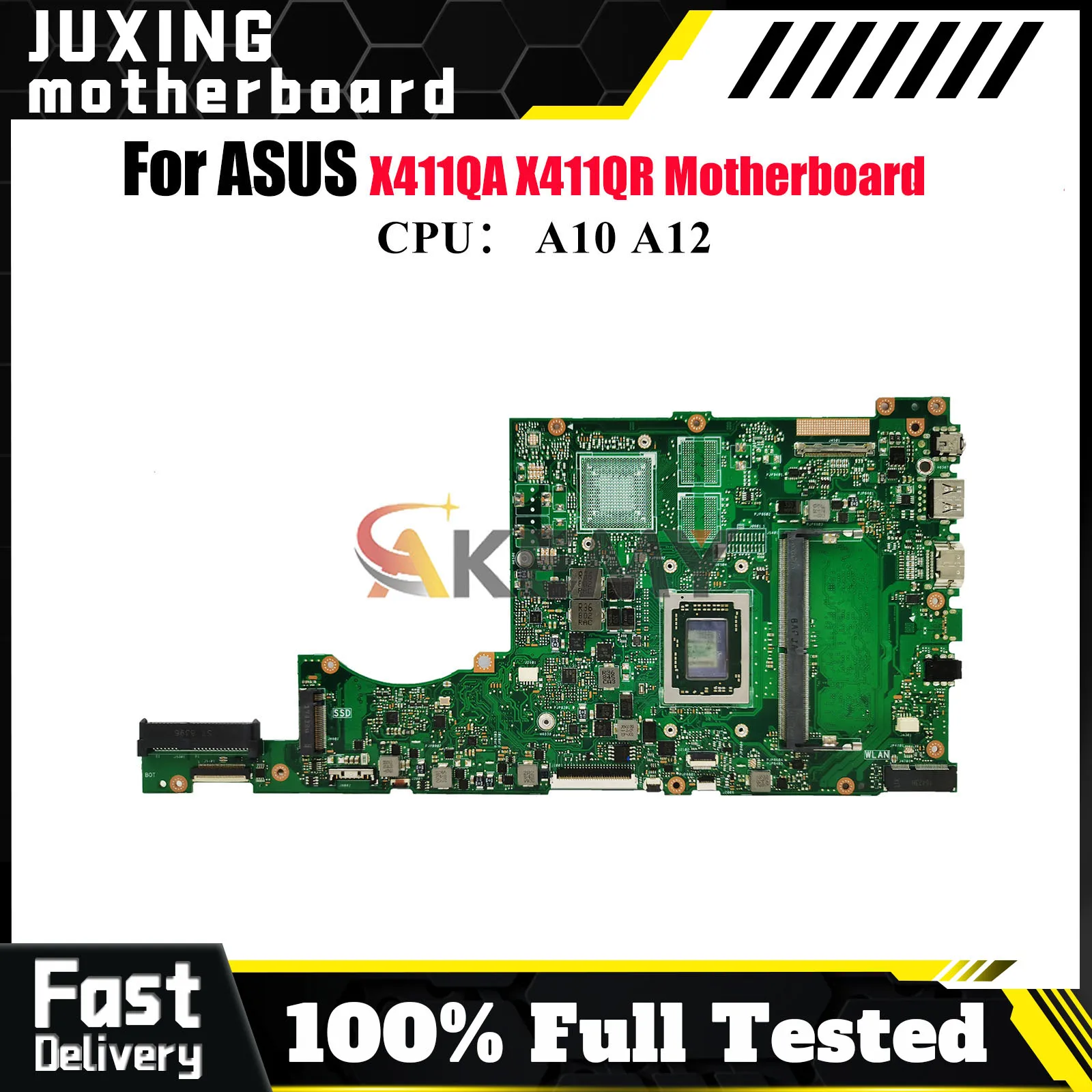 

X411QA Материнская плата для ноутбука ASUS VivoBook S4000V r421u X411QR S4200U X411Q X411QA Материнская плата с процессором A10 A12 100% tests OK stk