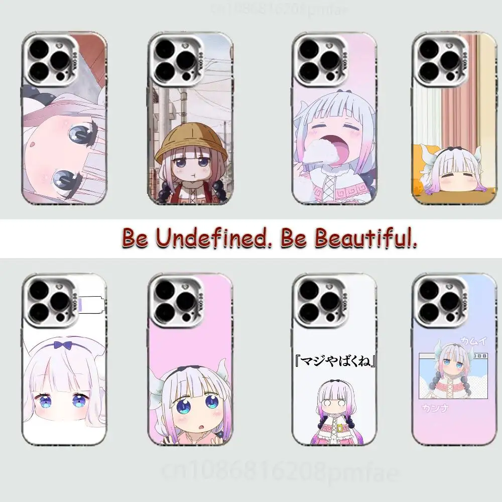 

D-Dragon Maid K-Kanna White Shockproof Phone Case For iPhone 17,16,15,14,13,12,11,Pro,XS,Max,Plus,Mini,SE