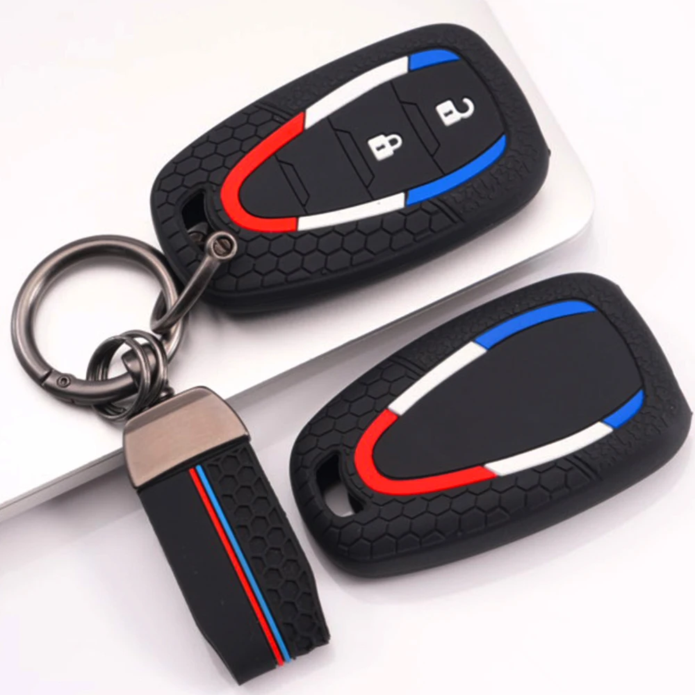 Remote Key Protector With Lanyard For Chevrolet Cruze Aveo Cavalier Monza Malibu Captiva Equinox Trax Sail Orlando Spark Premium