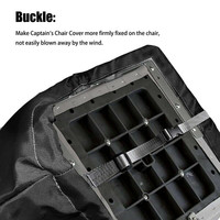 Boat Folding Seat Cover Waterproof Heavy-Duty Trailerable Fishing Chair CoveY1G7 210D Oxford Fabric Material Sun Protection