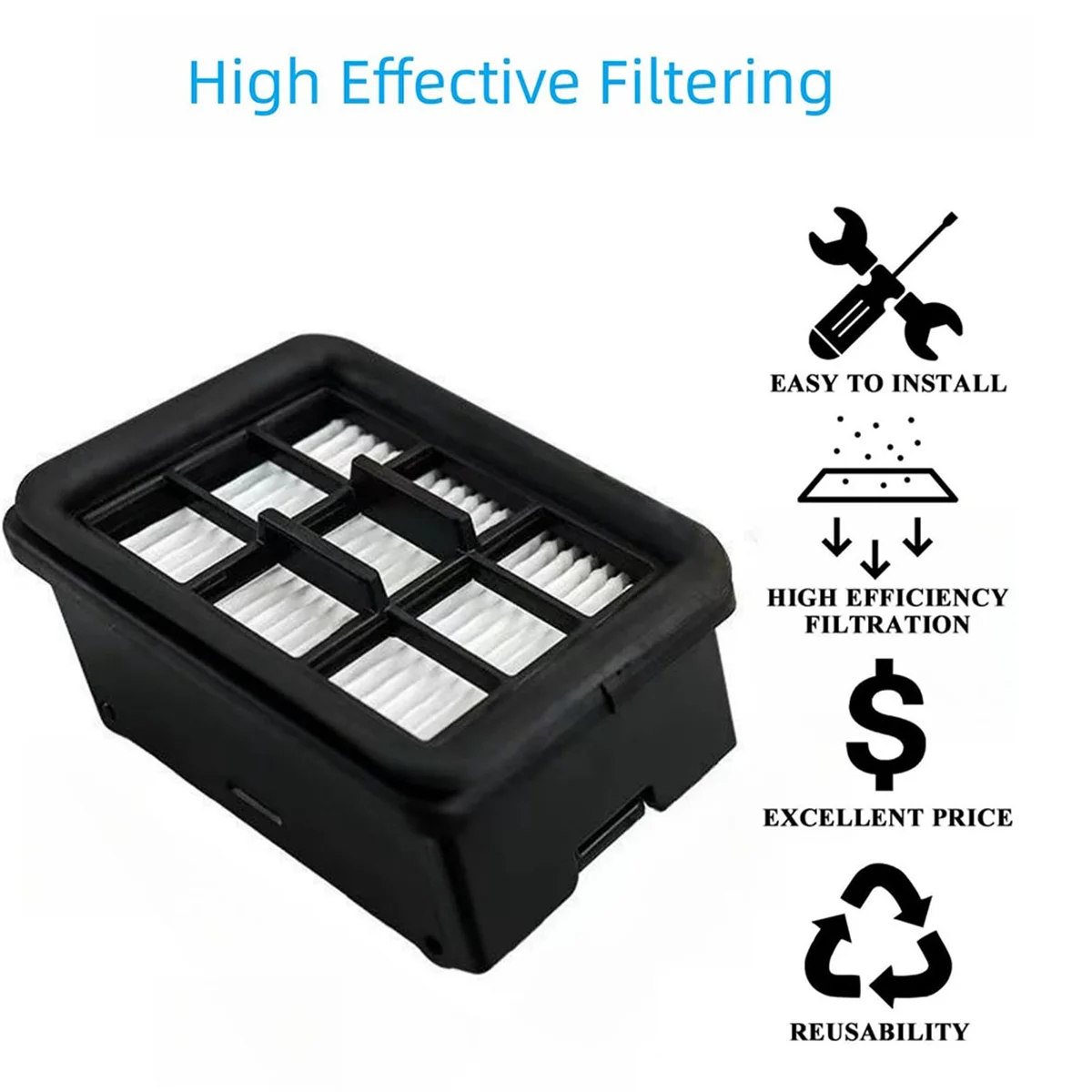 Set Filter Rol Sikat Pengganti Filter Penyapu untuk Filter CrossWave HF3 3649A Penyedot Debu Crosswave