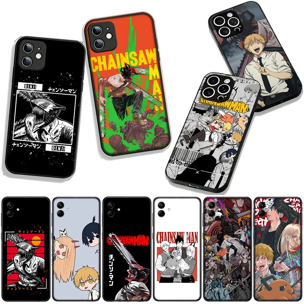 Denji Makima Tatsuki Fujimoto Chainsaw Man for Apple iPhone 15 16 14 Plus 13 12 Mini 17 Pro Max + Pro Max 16E Air Phone Case #6
