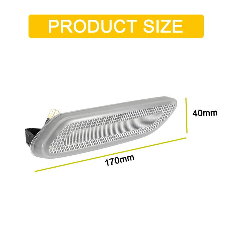 Conjunto de lámpara de marcador lateral LED dinámico de lente transparente de 12V para Mini Cooper R60 R61 2012-2017, luz intermitente secuencial