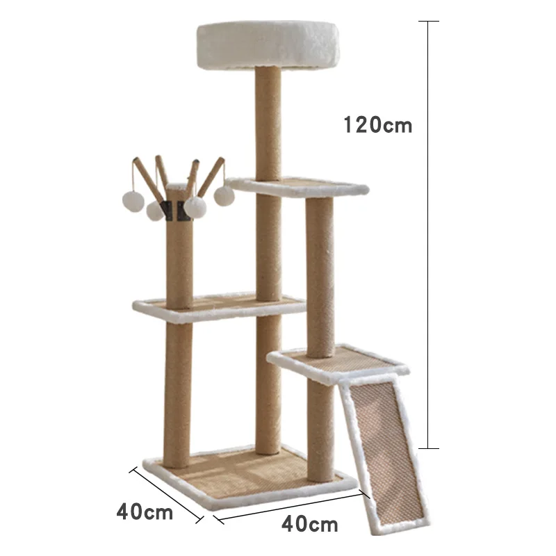 Cheap Luxury Modern Large Climbing Frame Scratcher Components Wood Cat Tree