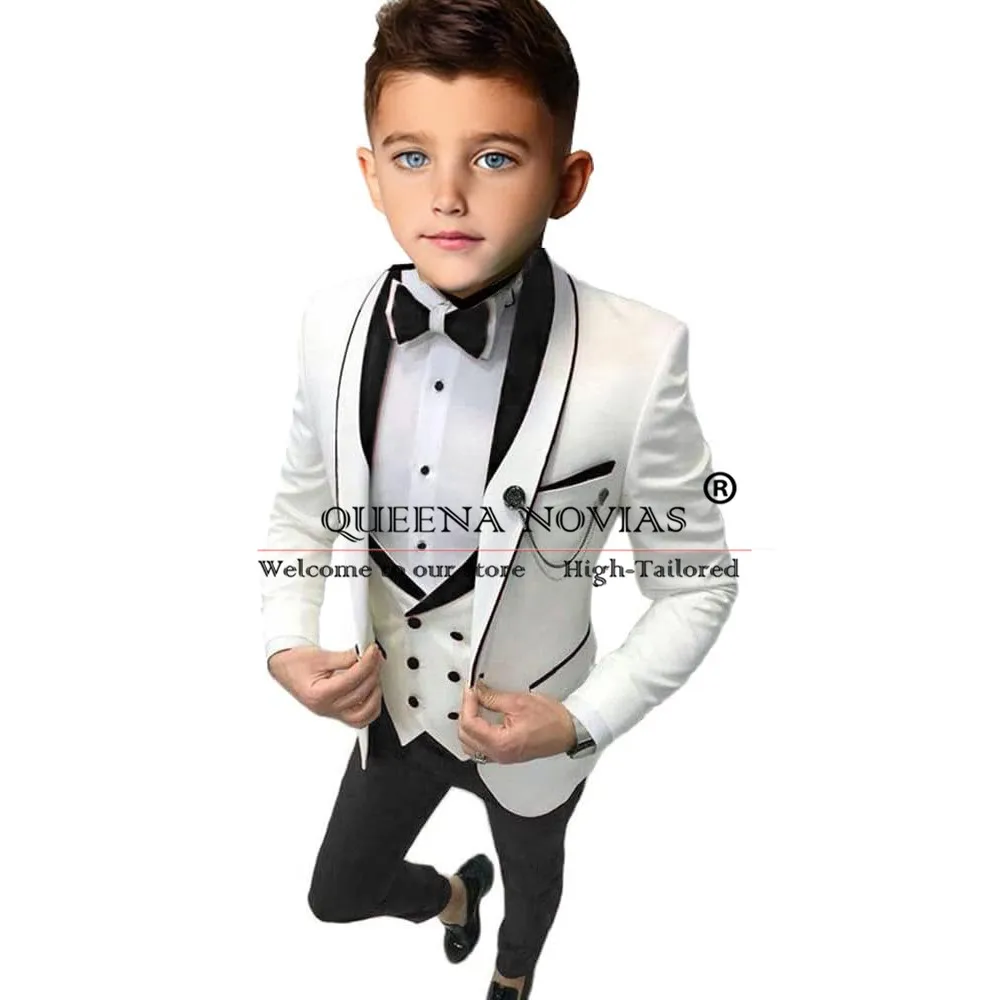 Boy Suit 3 Piece Casual Jacket Vest Pants Wedding Kids Tuxedo Party Dress Child Formal Blazer 2T-16 Years Old Kids Clothing 2025