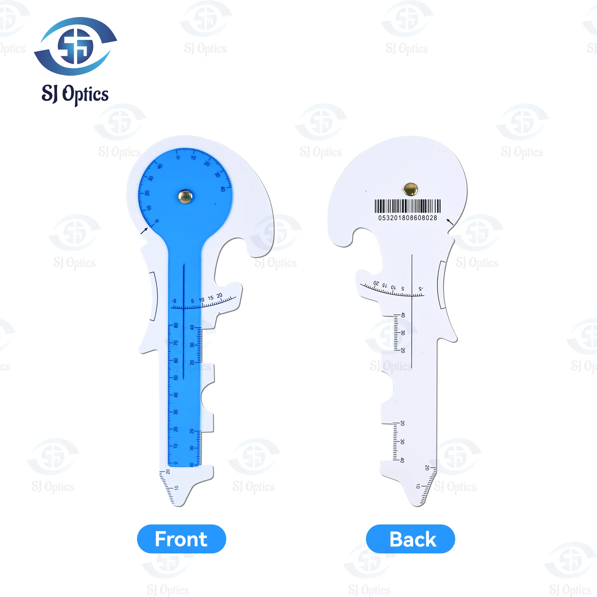 Multi-Functional Optical Measuring Tool – PD Ruler & Angle Gauge for Eyeglass Fitting