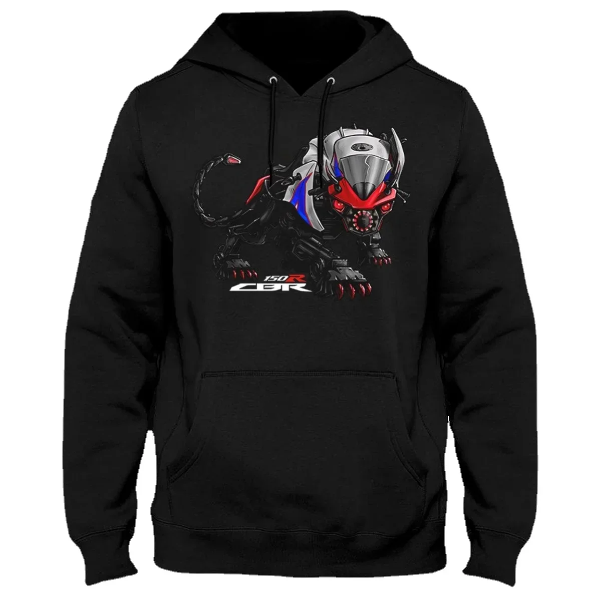 Classic Japanese Motorcycle CBR 150R Panther Inspiration Pullover Hoodie New 100% Cotton Casual Mens Sweatshirt Streetwear