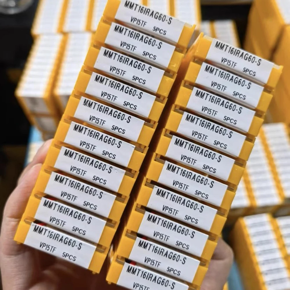 5 buah/kotak sisipan berulir asli 16ER 16IR AG60 AG55 1.5 2.5 pemotong bubut MMT16ERG55-S VP15TF CNC alat untuk pekerjaan logam asli