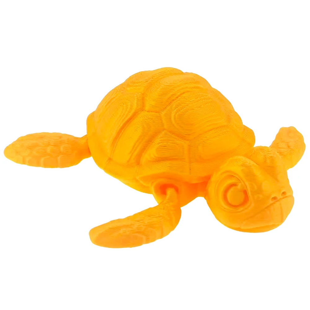 3D Printed Toys Model Sea Turtle Multi-joint Movable Figures Ornament Decorative Desktop Pocket Creativity Novelty Kids Gifts