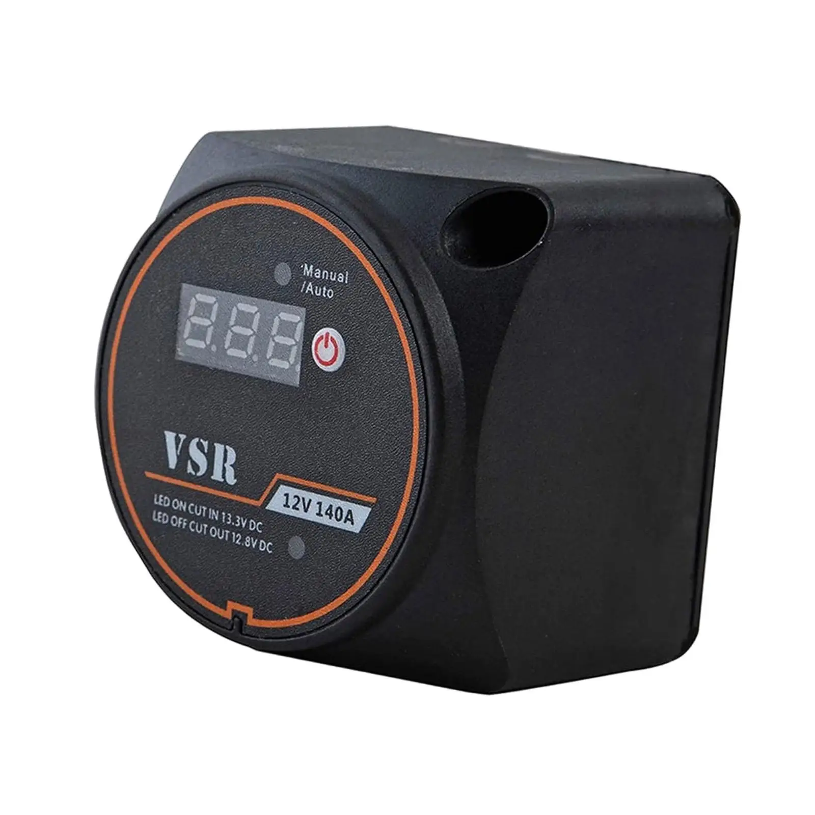 

Double Battery Isolator with Voltage Display Voltage Sensitive Relay Accessory Professional 12V 140A for Marine