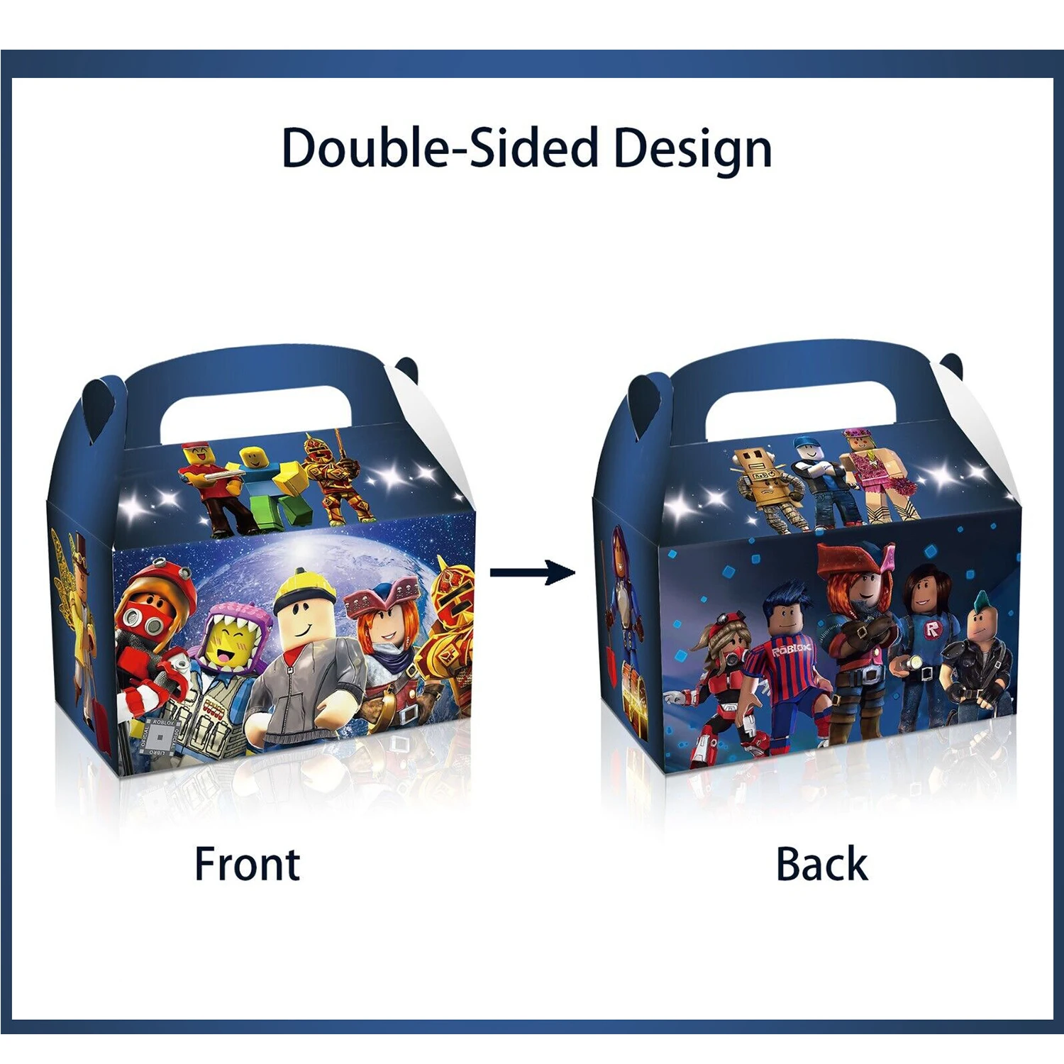 لعبة Roblox الكرتون الطرفية حفلة عيد ميلاد لصالح صناديق مفاجأة هدية كاندي جودي حقيبة لوازم الحفلات لعبة الطفل موضوع حقيبة هدية #6