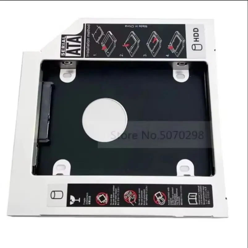 2nd Secondary 2.5 HDD Hard Drive Optical bay Caddy Frame for MSI GE603 GE620 GE700 FX700 FX720 CX61 GX60 GP60 GP70 GT725 GT683