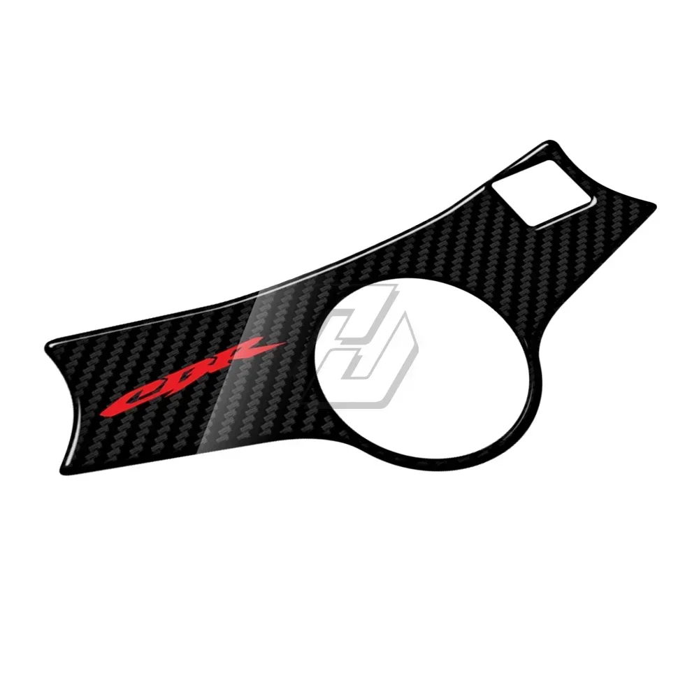 Defender triplo giogo superiore effetto carbonio 3D per adesivo forcella anteriore moto Honda CBR600 1999-2002