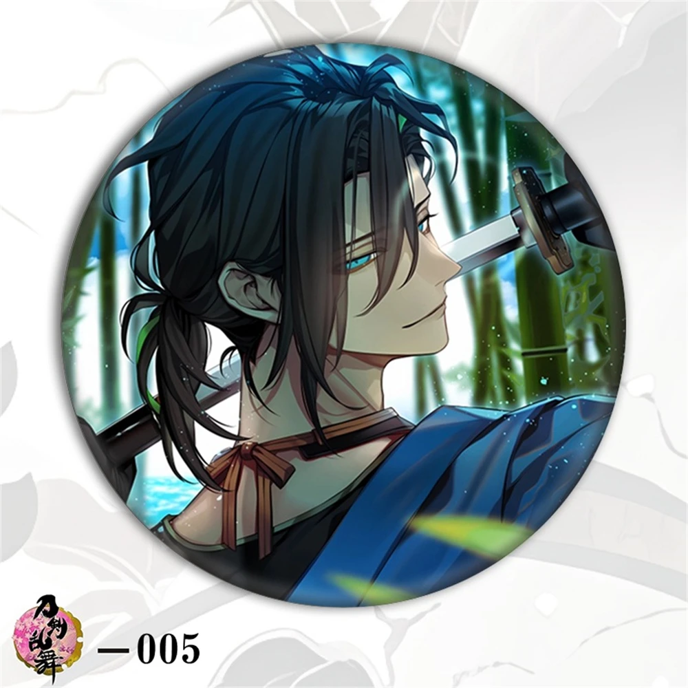 58mm Anime Touken Ranbu Yamanbagirikunihiro Imanotsurugi Cosplay KOSTUUM Badge Pin SPTE Blik Broche ﻿   Prop Gilf