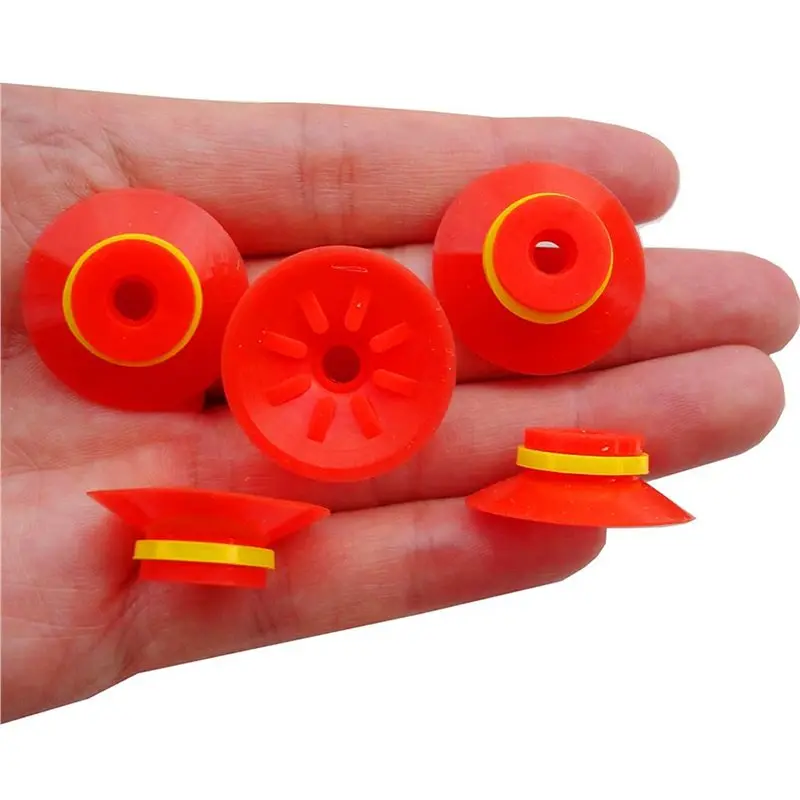 ABZL Industrial Flat Vacuum Suction Cup F Series Single-Layer Silicone Robotic Accessory With Ribs,Pack Of 15 Pcs F25