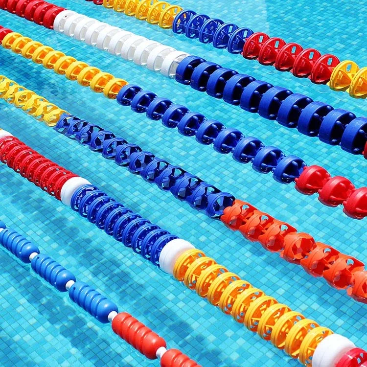 Water Faery ABS Stainless Steel Nylon Lightweight Durable Swimming Pool Racing Lane Rope Customizable Length Diameter Pools