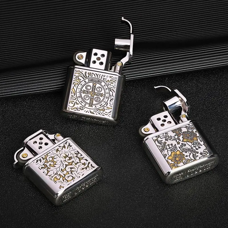 زورو الأبيض النيكل قسطنطين يندبروف الكيروسين أخف وزنا محفورة بشكل رائع أنماط متعددة الرجال الراقية ولاعة