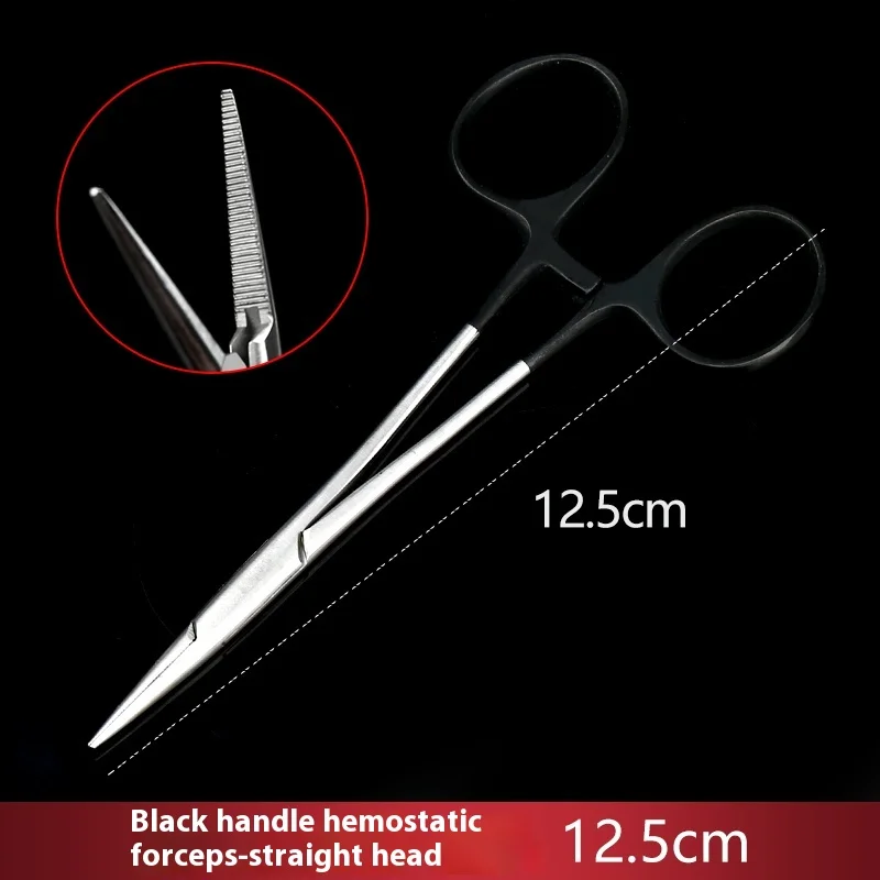 Medical hemostatic pliers, stainless steel vascular pliers, double eyelid surgical tools, pet small elbow surgical pliers 1pcs
