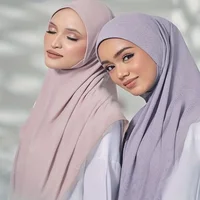 Maillot islamique musulman Modal Hijab écharpe instantanée Hijabs foulards pour femmes longues foulards tête enveloppement châle Bonnet Hijabe Femme 3