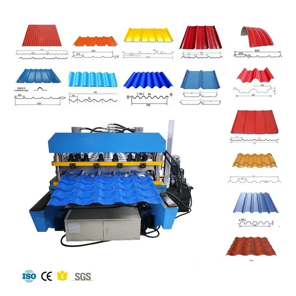 Glazed Tile Metal Sheet Roof Panel Tile Making Machine Roof Sheet Roll Forming Machine With Quality Assurance