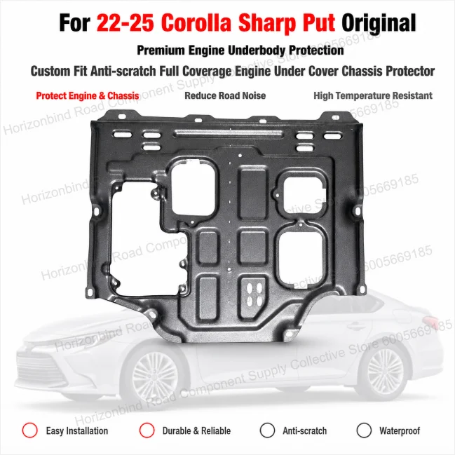 Precision Fit Engine Skid Plate Chassis Protector for Toyota Corolla Sharp 2022-2025 Original Replacement