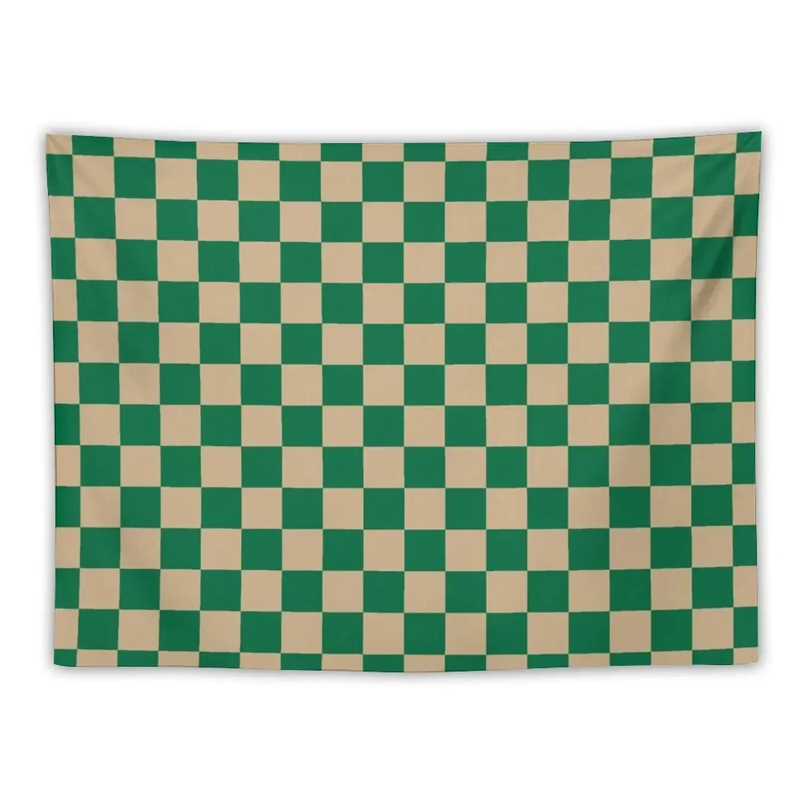 

Tan Brown and Cadmium Green Checkerboard Tapestry Decor Home House Decorations Home Decor Accessories Tapestry