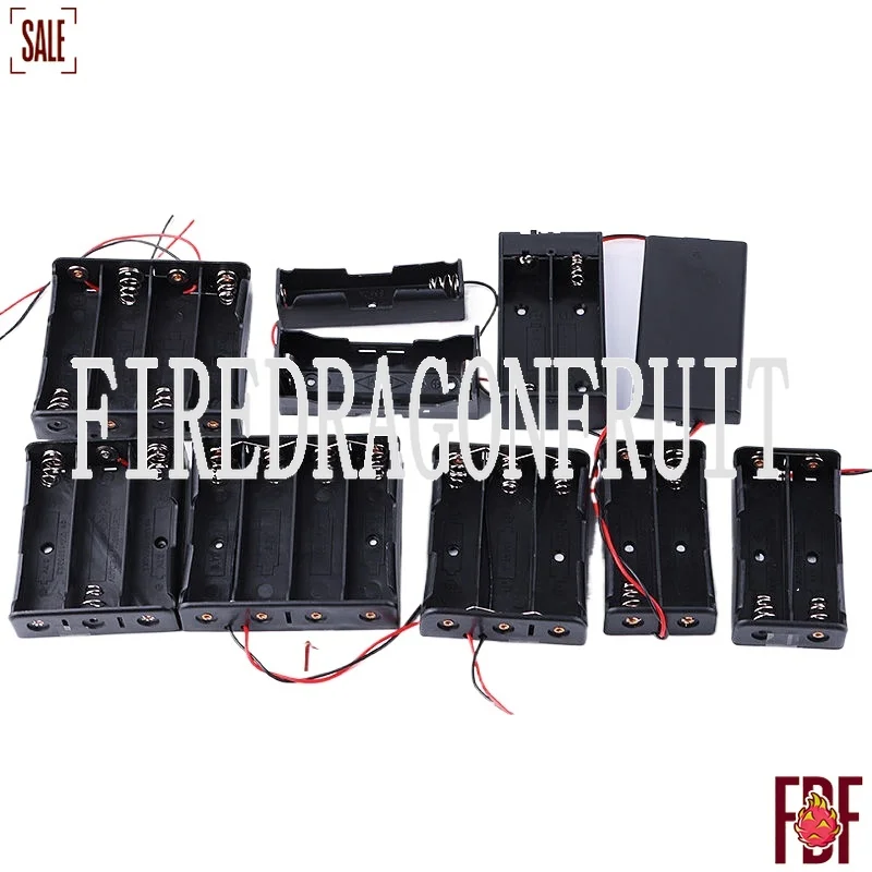 

18650 Battery Holder with Wire 1/2/3/4 Cells Series Charging Case for Lithium Batteries