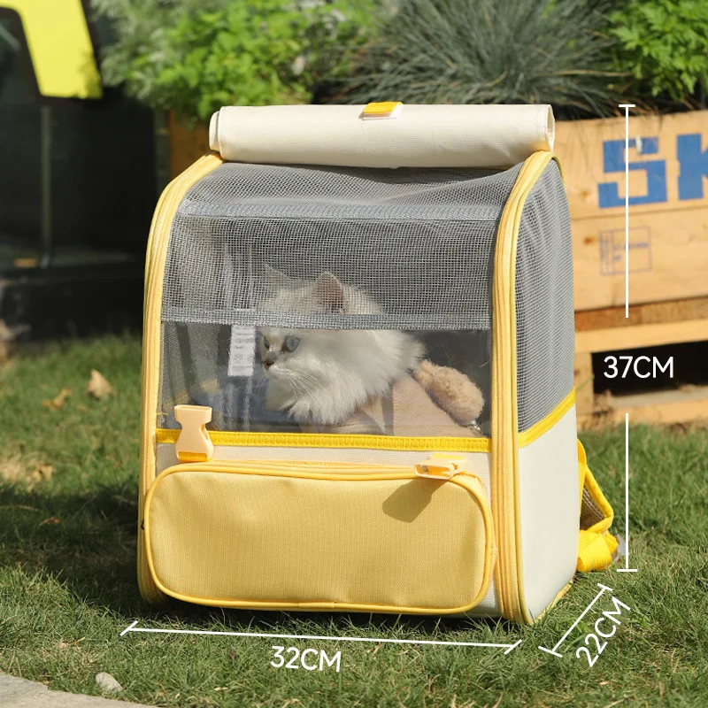 

Portable Breathable Pet Carrier Bag for Cats Dogs with Ventilation Mesh Anti-Stress Handheld Travel Backpack for Small
